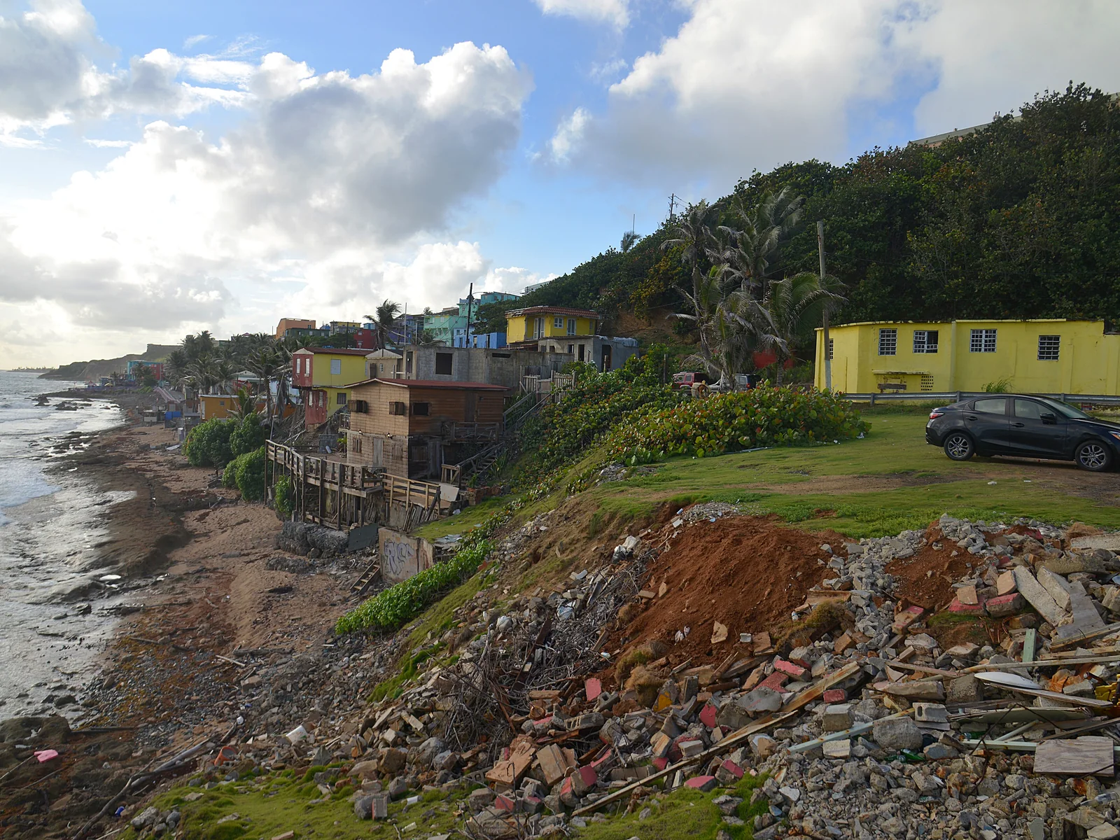 La Perla coastal neighborhood in San Juan, Puerto Rico