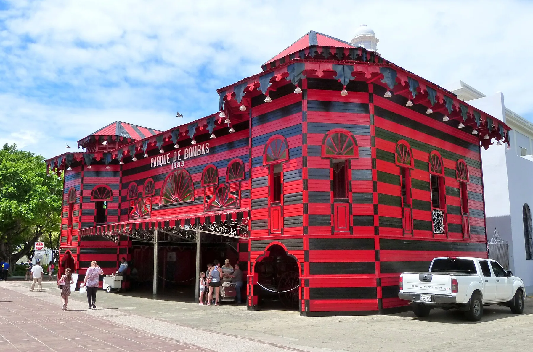 Historic Parque de Bombas in Ponce, Puerto Rico