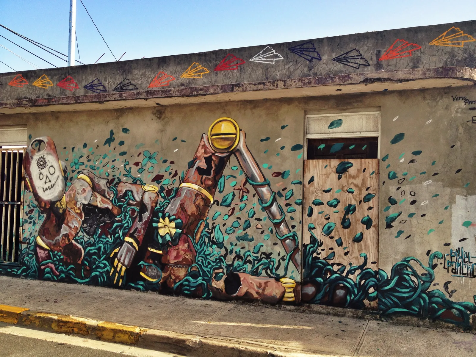 Street art mural on Calle Cerra in Santurce, San Juan, Puerto Rico